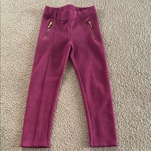 Janie and Jack Purple Casual Bottoms with Elastic Waistband